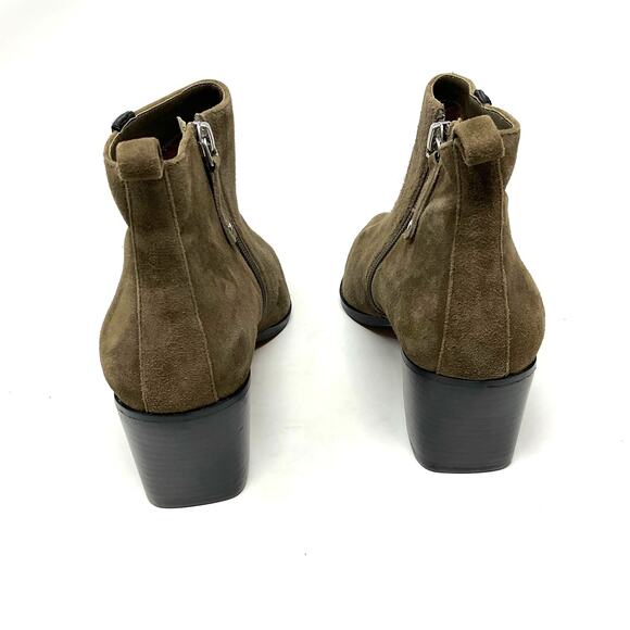 Linea Paolo Sevilla II Bootie Brown Suede Ankle Boots - Picture 6 of 12